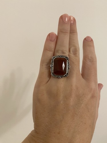 Gorgeous art deco cornelian - art,